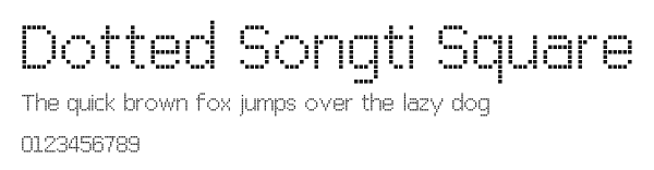 Dotted Songti Square Preview