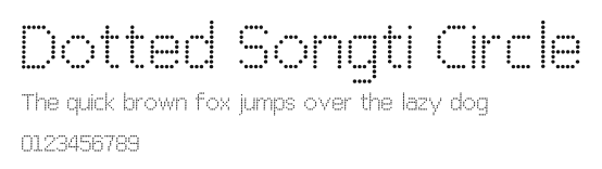 Dotted Songti Circle Preview