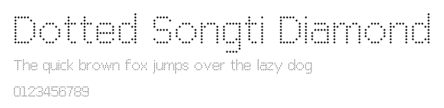 Dotted Songti Diamond Preview