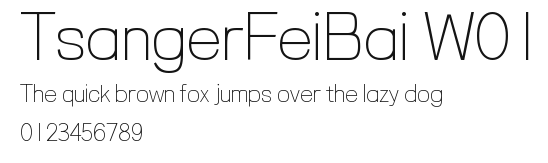 TsangerFeiBai W01 Preview