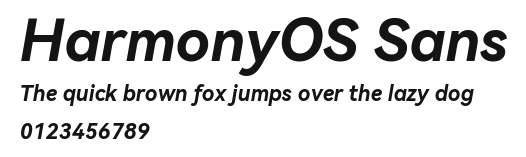 HarmonyOS Sans Preview
