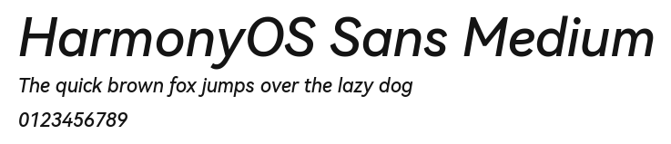 HarmonyOS Sans Medium Preview