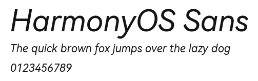 HarmonyOS Sans Preview