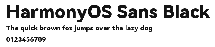 HarmonyOS Sans Black Preview