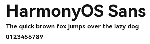HarmonyOS Sans Preview