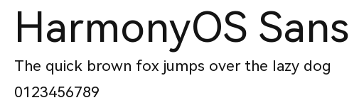 HarmonyOS Sans Preview