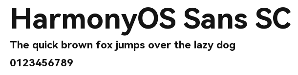 HarmonyOS Sans SC Preview