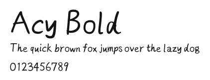 Acy Bold Preview