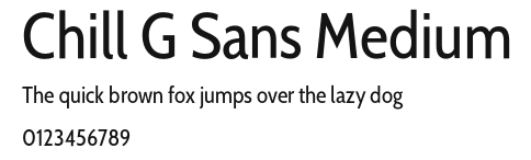 Chill G Sans Medium Preview