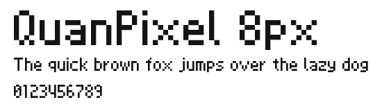 QuanPixel 8px Preview