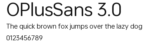 OPlusSans 3.0 Preview