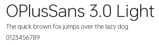 OPlusSans 3.0 Light Preview