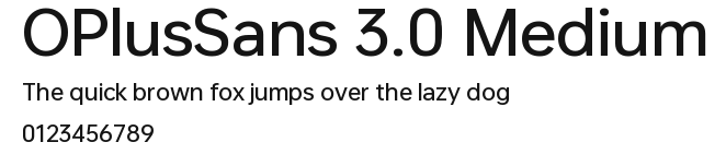 OPlusSans 3.0 Medium Preview