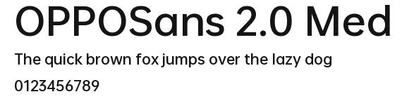 OPPOSans 2.0 Med Preview