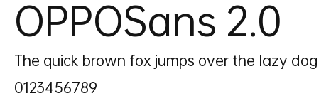 OPPOSans 2.0 Preview