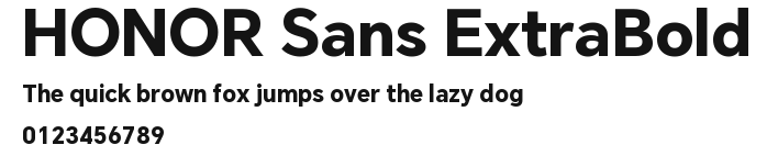 HONOR Sans ExtraBold Preview