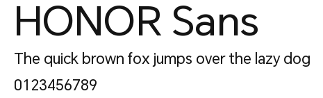 HONOR Sans Preview