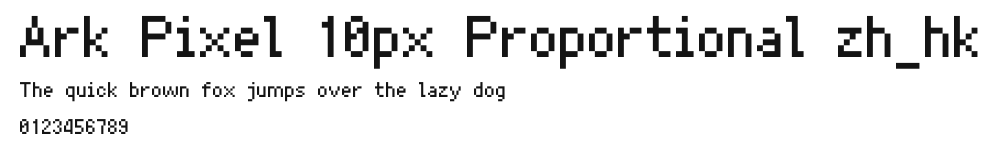 Ark Pixel 10px Proportional zh_hk Preview