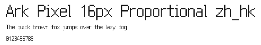 Ark Pixel 16px Proportional zh_hk Preview