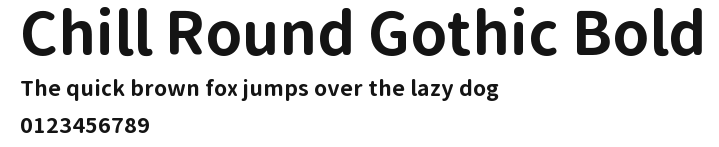 Chill Round Gothic Bold Preview