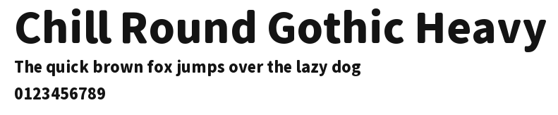 Chill Round Gothic Heavy Preview