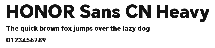 HONOR Sans CN Heavy Preview
