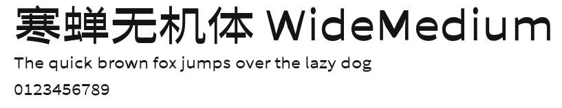 寒蝉无机体 WideMedium Preview