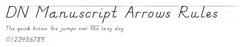 DN Manuscript Arrows Rules Preview