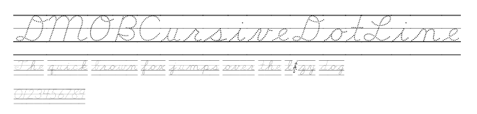 DMOBCursiveDotLine Preview