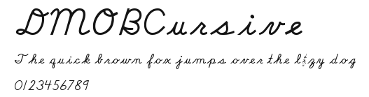 DMOBCursive Preview