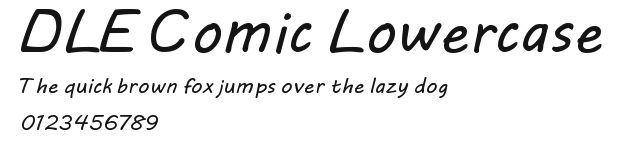 DLE Comic Lowercase Preview