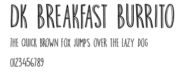 DK Breakfast Burrito.otf