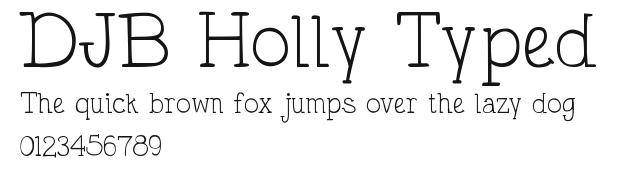 DJB Holly Typed.ttf