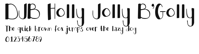 DJB Holly Jolly B'Golly.ttf