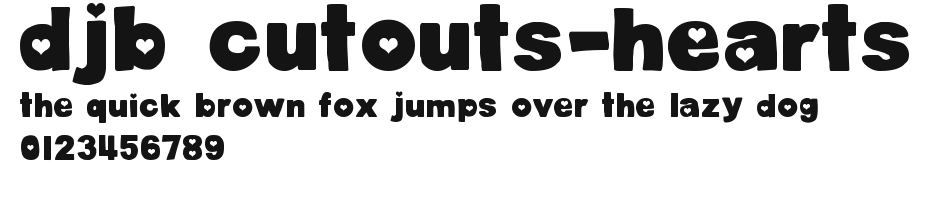DJB Cutouts-Hearts.ttf