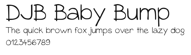 DJB Baby Bump.ttf