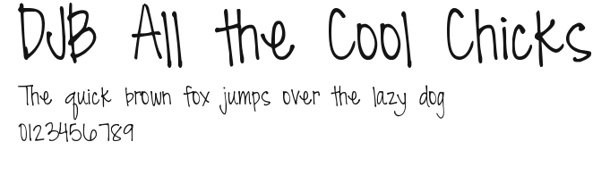DJB All the Cool Chicks.ttf