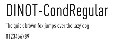 DINOT-CondRegular Preview