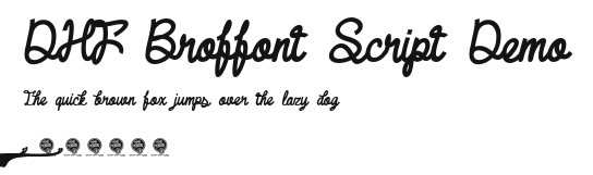 DHF Broffont Script Demo Preview