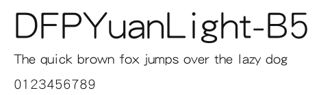DFPYuanLight-B5.ttf