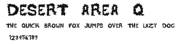 DESERT AREA-Q .ttf
