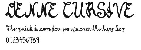 DENNE CURSIVE Preview