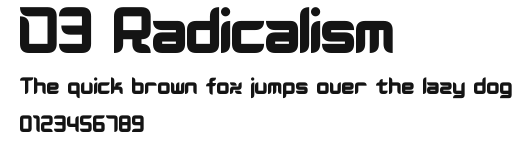 D3 Radicalism.ttf