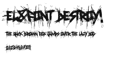El&Font Destroy!.ttf