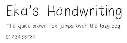 Eka's Handwriting.ttf