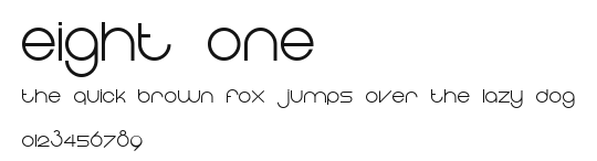 Eight One.ttf