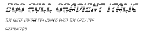 Egg Roll Gradient Italic.ttf