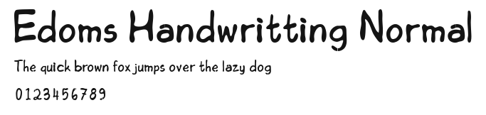 Edoms Handwritting Normal.ttf