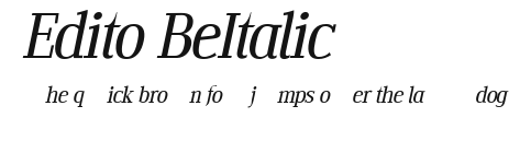 Edito BeItalic.ttf