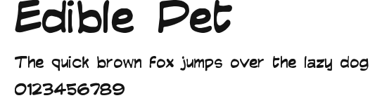 Edible Pet.ttf